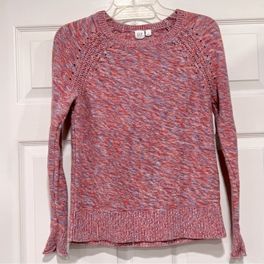 GAP Women's Red Blue White Multi Sweater size Small #ie2